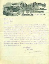 C A DORNEY FURNITURE sideboards (Allentyown PA) vintage letter January 1... - £7.76 GBP
