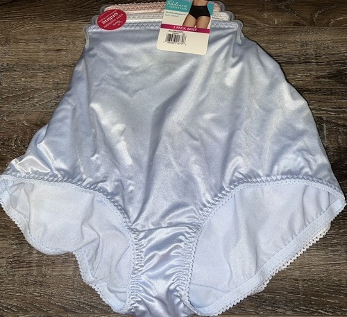 Vanity Fair Radiant ~ Womens Brief Underwear Panties 3-Pair Nylon (C) ~ ... - $28.70