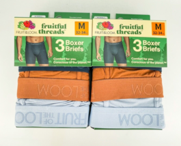 Fruit Of The Loom Fruitful Threads Mens 3pk Boxer Brief Underwear Medium... - £25.40 GBP