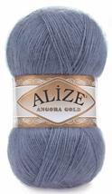 20% Wool 80% Acrylic Soft Yarn Alize Angora Gold Thread Crochet Lace Hand Knitti - £23.38 GBP