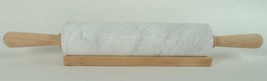 Threshold Marble Rolling Pin w/ Beechwood Handles &amp; Tray Stand - £18.99 GBP