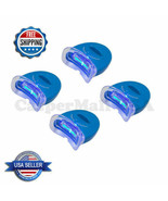 4 Pcs Mouth Teeth Bleaching Whitening Blue White LED Light with Batteries - $17.25 CAD