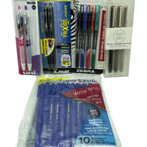 Pens &amp; Markers Lot of 5 Sets Total 21 Pc Blue Black Pink Purple Pens &amp; Asst Mark - £15.04 GBP