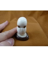 TNE-OCTO-297-A) little white Octopus octopi TAGUA NUT figurine octopuses - $553.50 MXN
