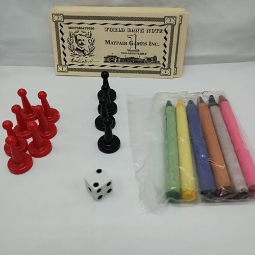 Mayfair Games Board Game Bits And Pieces Play Bills Tokens Dice Crayons - £9.61 GBP