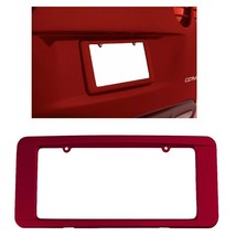 C6 Corvette Rear License Plate Frame GM Correct Crystal Red Paint 05-13 - £53.79 GBP