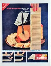 NABISCO - PREMIUM SALTINE CRACKERS - Snow Flake - Cheese 1962 Vintage Pr... - $10.36