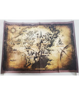 NEW Dark Souls II 2 Collector&#39;s Edition Authentic Cloth Game Map 16.5&quot; x... - £24.40 GBP