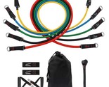 Resistance Bands Set,5 Stackable Exercise Bands Totaling 100lbs Of Resis... - $15.88