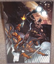 Batman vs Death Stroke Glossy Print 11 x 17 In Hard Plastic Sleeve - £19.97 GBP