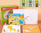 Montessori Find the Shadow Shape Matching Game Wild Animals - £10.41 GBP