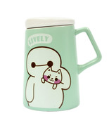 Big Hero Breakfast Ceramic Letter Milk Coffee Tea Cups Mug w/ Cap - $9.49