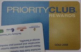 Priority Club Hotel Loyalty Gold Card Expired Collectble - £4.71 GBP