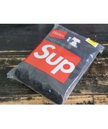 Supreme x Hanes 3 Tagless Black/Red Box Logo T-Shirts Undershirt Men Size - $96.05 CAD