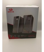Redragon GS520 Anvil RGB LED Stereo Gaming Speakers, USB + 3.5mm - $46.64 CAD