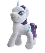 My Little Pony MLP Unicorn Rarity Diamond White Purple Plush Stuffed Ani... - $14.00