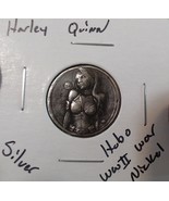 HOBO Harley Quinn Made From A REAL WWII Silver War Nickel SIGNED Suicide... - $278.23 MXN