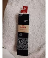 LEVI&#39;S BLACK WHITE NAVY PAISLEY PRINT WESTERN BANDANA HANDKERCHIEFS 3 PA... - €8,58 EUR