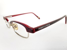 Robert La Roche Eyeglasses Vintage Frame 43-19-130 Red Plastic Rectangle - £27.33 GBP