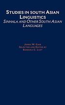 Studies in South Asian Linguistics: Sinhala and Other South Asian Languages [Har - £35.19 GBP