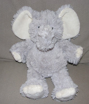 First Impressions Stuffed Plush Elephant Gray Fluffy Shaggy Super Soft! 13" - $55.43