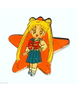 Sailor Moon vintage metal enamel star pin Usagi Serena Bunny T.K.TA.T sc... - £11.86 GBP
