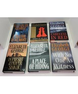 6 Elizabeth George Hardcover Book Lot Careless Red Place Hiding Traitor ... - £19.10 GBP