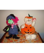 Ty Attic Treasures Carver Pumpkin And Beanie Baby Scary Witch - £15.04 GBP
