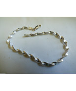 925 Sterling Silver Italy Rope twist Chain Link Bracelet 7.25&quot;L - £33.23 GBP