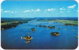 Postcard Thousand Islands Looking East Rock Island Lighthouse - £2.17 GBP