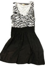 Vintage BeBop Sz M Zebra Mini Cotton Dress - £10.93 GBP
