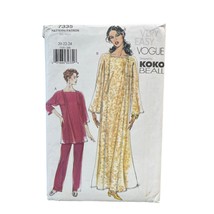 Vogue Sewing Pattern 7335 KOKO BEALL Caftan Top Pants Misses Size 20-24 - $26.99