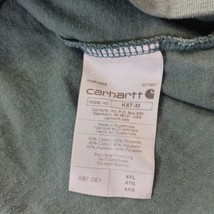 Carhartt Loose Fit K87-M Mens Green Cotton Blend T-Shirt Pocket Short Sleeve 4XL image 6