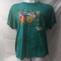 Nwt Mens Nickelodeon Sponge Bob Squarepants Novelty Tie Dye T-SHIRT Size L Euc - £14.10 GBP