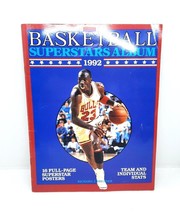 Basketball Superstars Album 1992 Magazine With 16 Full Page Superstar Po... - $8.90