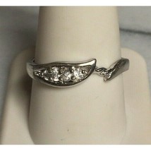 Seta 925 Sterling Silver Clear Cz&#39;s Ring. Size 10 Sky - $33.46