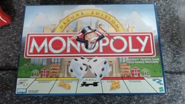 VINTAGE Monopoly Deluxe Edition COMPLETE Parker Brothers 1998 Golden Tokens - $24.99
