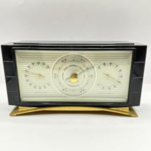 Midcentury Airguide Instrument Co Barometer Thermometer Humidity Brass Metal VTG - £30.15 GBP