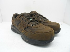 SKECHERS Men&#39;s Steel Toe Composite Plate Work Shoes 99999110 Brown Size 9.5M - £34.08 GBP