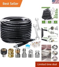 5800 PSI Sewer Jetter Hose with Quick Connect - Effortless Drain Mainten... - $1,335.57 MXN