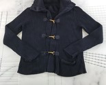 Ralph Lauren Cardigan Sweater Womens Extra Large Navy Blue Fireman Clasp... - $29.69
