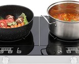 Portable Double Induction 1800W, 2 Burner Electric , Countertop Inductio... - $259.99