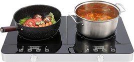 Portable Double Induction 1800W, 2 Burner Electric , Countertop Inductio... - $259.99