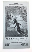 1978 VERMONT DEPT of LIQUOR CONTROL PRICE LIST BOOKLET - £18.76 GBP