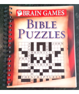 Brain Games Bible Puzzles Spiral Bound Christian Activity Book - £7.74 GBP