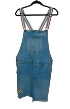 Target LBGTQ Take Pride Parade Rainbow Queen Gay Denim Overall Shorts Si... - £9.41 GBP