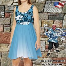 Tanjiro Skater Dress Demon Slayer inspired Anime Clothing Manga Cosplay ... - $46.02+