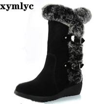 New Hot Women Boots Autumn Flock Winter Ladies Fashion Snow Boots Shoes Thigh Hi - £37.15 GBP