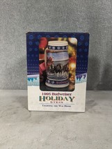 Vintage 1995 Budweiser Beer Holiday Christmas Stein Mug Clydesdales - $18.38