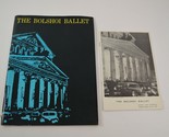 Bolshoi Ballet Program Booklet Toronto Maple Leaf Gardens 1959 Russian D... - £23.11 GBP